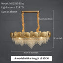 DecorBites™ Crystal Chandelier: Modern Round Headlight for Livingroom and Master Bedroom