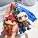 Hot Scary Movie Ghost Baby Keychains Halloween Dolls Horror Child's Chucky Pendants PVC Figures Toy Key Chain Gift