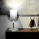 DecorBites™ Gold Chrome Glass Table Decor Lamp for Luxury Living Room, Villa, Store, Cafe