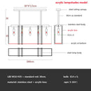 DecorBites™ Crystal LED Chandelier: Modern Luxury Dining Room Kitchen Lighting Fixtures