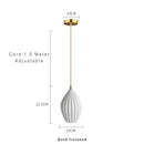 DecorBites™ Elegance Ribbed Ceramic Pendant Lights for Dining Island, Living Room