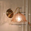 DecorBites™ Clear Glass Wall Sconce LED Lights Modern Nordic Copper Bedside Lamp