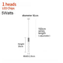 DecorBites™ Crystal LED Pendant Light: Luxury Lighting Fixture for Living Room, Bedroom, Hotel & Shop