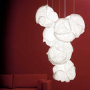 DecorBites™ Cloud White Pendant Light: Rice Paper Ball Lampshade for Kitchen Island, Restaurant & Kids Room