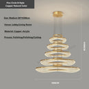 DecorBites™ Acrylic Living Room Chandelier Pendant Light Fixture_LED Hanging Lamp