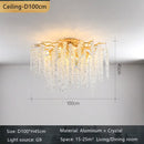 DecorBites™ Crystal Branch Chandelier: Elegant French Style Ceiling Light for Living & Dining Room