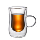 DecorBites™ Double Glass Insulated Tea Cup Set - 80ml European Design