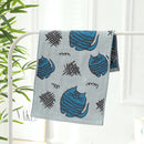 DecorBites™ Kids Cartoon Face Towels - Set of 3 | Cats Print | 100% Cotton | 25*50cm