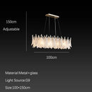 DecorBites™ Cloud Mist Glass Chandelier with G9 Light Source - Luxury Home Decoration