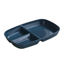 DecorBites™ Divided Dish Diet Plate with 3 Compartments, Microwave Safe Dinnerware for Adults