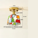 DecorBites™ Amber Ice Crack Glass Wood Ceiling Light - Nordic Modern LED Fixture