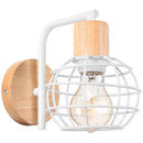 DecorBites™ Industrial Wire Cage Wall Sconce E27 Rustic Retro Bedside Light Fixture
