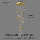 DecorBites™ Gourd Shaped Crystal Chandelier for Living Room & Restaurant