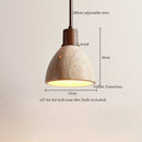 DecorBites™ LED Pendant Light Yellow Travertine Modern Hanging Lampara