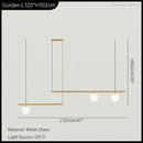 DecorBites™ LED Linear Hanging Lamp for Home Modern Minimalist Living Room Chandelier