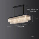 DecorBites™ Crystal LED Chandelier: Minimalist Luxury Lighting for Dinning Table