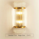 DecorBites™ Crystal Gold LED Wall Sconce for Bedroom Living Room Home Decoration