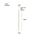 DecorBites™ Crystal Gold Chain Chandelier Ceiling Lamp for Home Décor