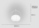DecorBites™ Birdcage Pendant Light | Nordic Design Iron Fixture for Home Dining Room & Bedroom