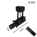 Modern black & white led track light gallery spotlight