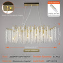 DecorBites™ Crystal Tassel Chandelier Luxury Pendant for Home, Living Room, Dining Room, Hotel Hall