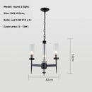 DecorBites™ Gold Metal Glass LED Pendant Lights Chain Hanging Lamp