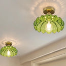 DecorBites™ Glass Flush Mounted Ceiling Light Fixture - Modern Nordic Green Glass LED Ceiling Lamp