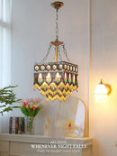 DecorBites™ French Brass Crystal Ceiling Chandelier | Classic European Hanging Lamps