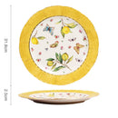 DecorBites™ Gold Edge Cup & Saucer Set: Lemon Teapot, Coffee Mug, Ceramic Plates & Drinkware