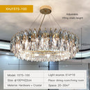 DecorBites™ Crystal Atmosphere Chandelier: Modern Luxury for Living Room, Dining Room, Bedroom