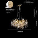 DecorBites™ Crystal Sunflower Branch Chandelier: Luxurious Indoor Branch-Shaped Light