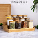 DecorBites™ Glass Jar with Bamboo Lid - Food Storage Container for Tea, Coffee, and More