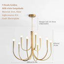 DecorBites™ French Style Black Pendant Light Luxury Led Chandelier Room Decor