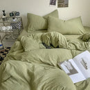 DecorBites™ Cotton Bedding Set with Comforter Cover, Sheet, and Pillowcase Set