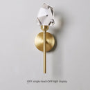 DecorBites™ Crystal Gold LED Wall Sconce for Bedroom Living Room Hotel Hallway