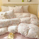 DecorBites™ Jacquard Double-Layer Yarn Fitted Sheet Set - Cloud Touch Soft Skin-Friendly Bedroom Decor