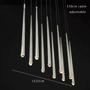 DecorBites™ Crystal Water Drop Ceiling Chandelier for Classic Living Room Decor