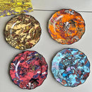 DecorBites™ Jungle Flower Bone China Dining Plates Set - Kitchen Tableware Dinnerware
