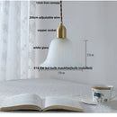 DecorBites™ Glass LED Pendant Lamp, Modern Nordic Style, Adjustable 2m Wire, Copper Socket