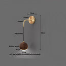 DecorBites™ Adjustable Walnut Wood LED Wall Sconce | Nordic Bedroom Lamparas with Acrylic | Simple Aisle Décor