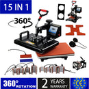 15 In 1 Heat Press Machine,Sublimation Printer/Heat Transfer Machine Pen Heat Press For Mug/Cap/T Shirt/Shoe/Bottle/Pen/Football