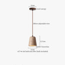 DecorBites™ LED Wood Yellow Travertine Pendant Light for Living Room Bedside - Nordic Interior Lighting