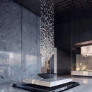 DecorBites™ Crystal LED Chandelier: Modern Luxury Staircase Pendant Light for Hallway & Lobby