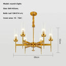 DecorBites™ Gold Metal Glass LED Pendant Lights Chain Hanging Lamp