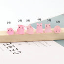 DecorBites™ Kawaii Pig Miniatures Terrarium Figurines 6pcs Crafts Home Decoration