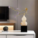 DecorBites™ Crystal Jade Gourd Wealth Ornament - Modern Light Luxury Accent Piece