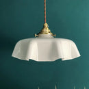 DecorBites™ Cream Glass Copper LED Pendant Lamp for Kitchen Bedroom Living Room