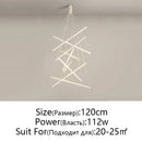 DecorBites™ LED Chandelier: Modern Luster Lighting for Stair Hall Bedroom Room Duplex Building