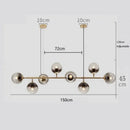 DecorBites™ Glass Ball Pendant Chandelier: Modern Nordic Art Ceiling Lighting for Dining Room & LOFT