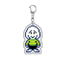 Game Undertale Pixel Keychain Cosplay Sans Flowey Papyrus Asriel Pendant Car Key Chain Bag Accessories Children Birthday Gifts